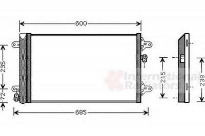 VAN WEZEL 58005183 -  Конденсатор, кондиционер